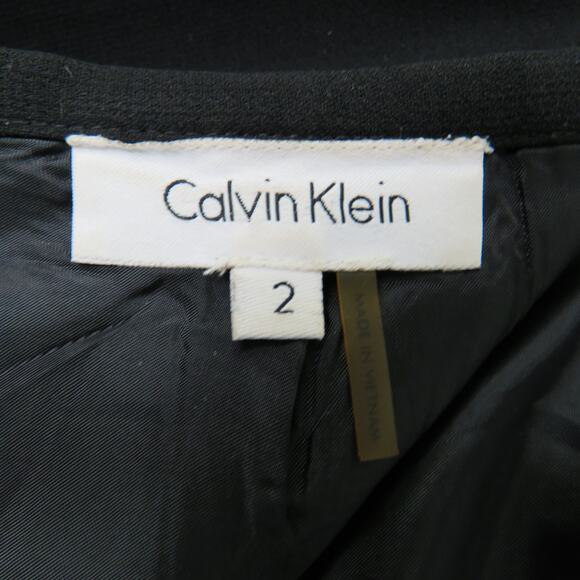 Calvin Klein High Rise Black Pencil Skirt Professional Suit Skirt Size 2 XS - Picture 5 of 6